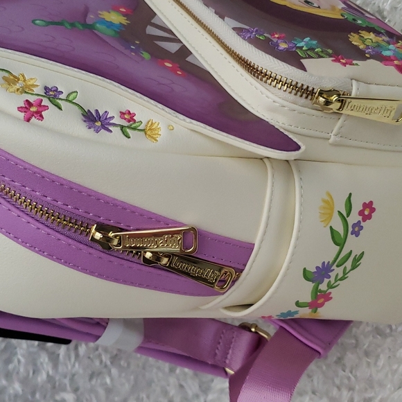 NWT Loungefly Tangled (reduced slight flaw) Rapunzel 10 year anniversary edition main image 13